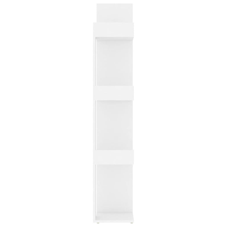 Boekenkast 86x25,5x140 cm bewerkt hout wit MeubelReus