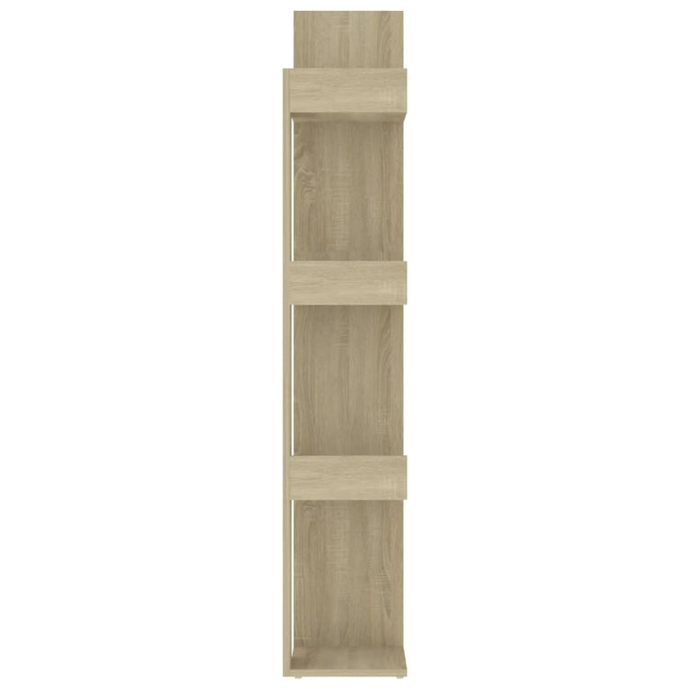 Boekenkast 86x25,5x140 cm spaanplaat sonoma eikenkleurig MeubelReus
