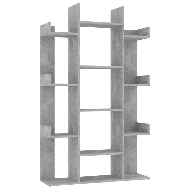 Boekenkast 86x25,5x140 cm spaanplaat betongrijs MeubelReus