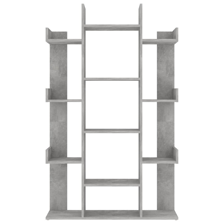 Boekenkast 86x25,5x140 cm spaanplaat betongrijs MeubelReus