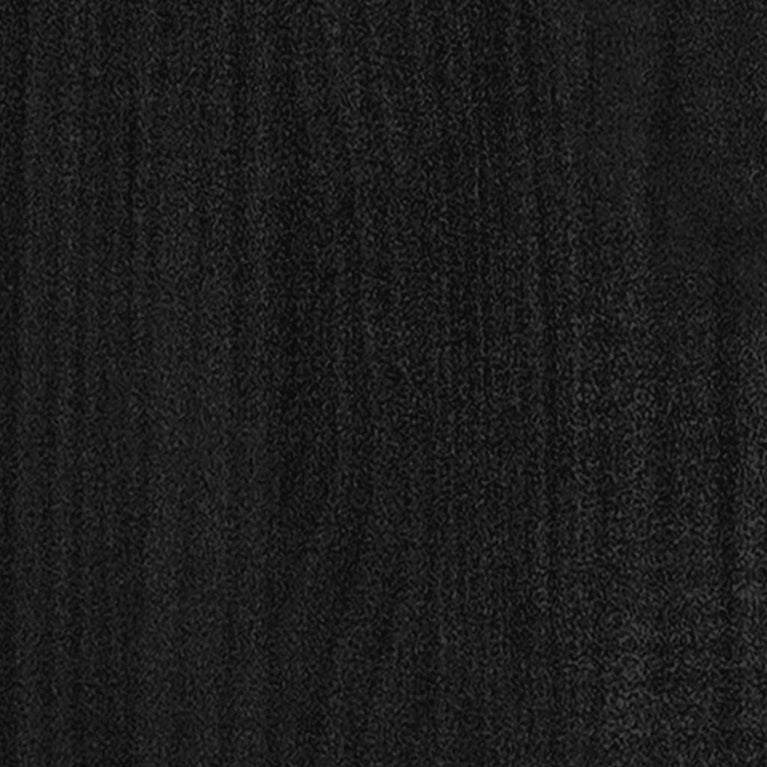 Boekenkast met 5 schappen 80x30x175 cm grenenhout zwart MeubelReus