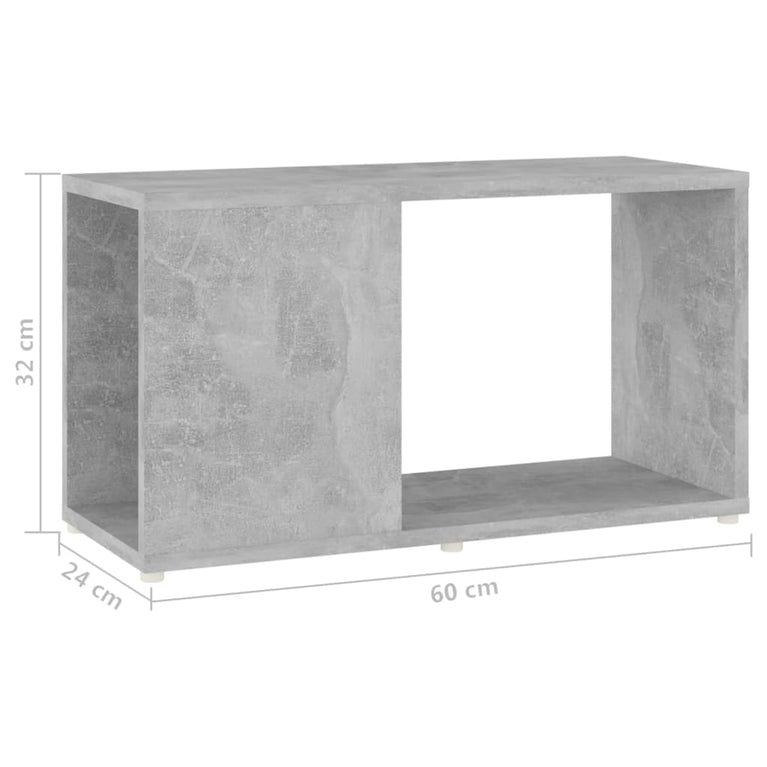 Tv-meubel 60x24x32 cm spaanplaat betongrijs MeubelReus