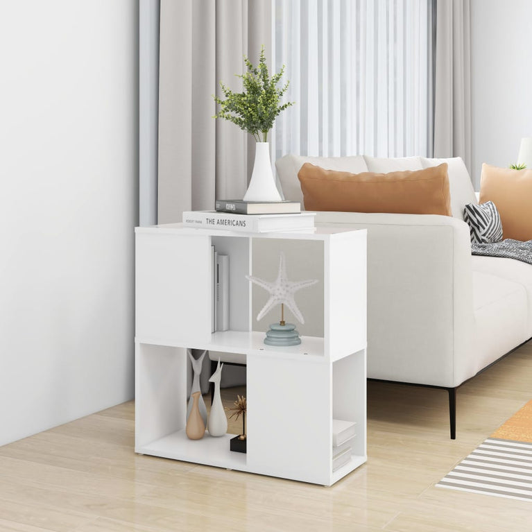 Boekenkast 60x24x63 cm bewerkt hout wit MeubelReus