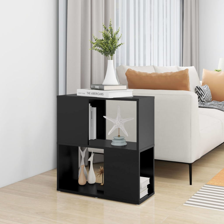 Boekenkast 60x24x63 cm spaanplaat zwart MeubelReus