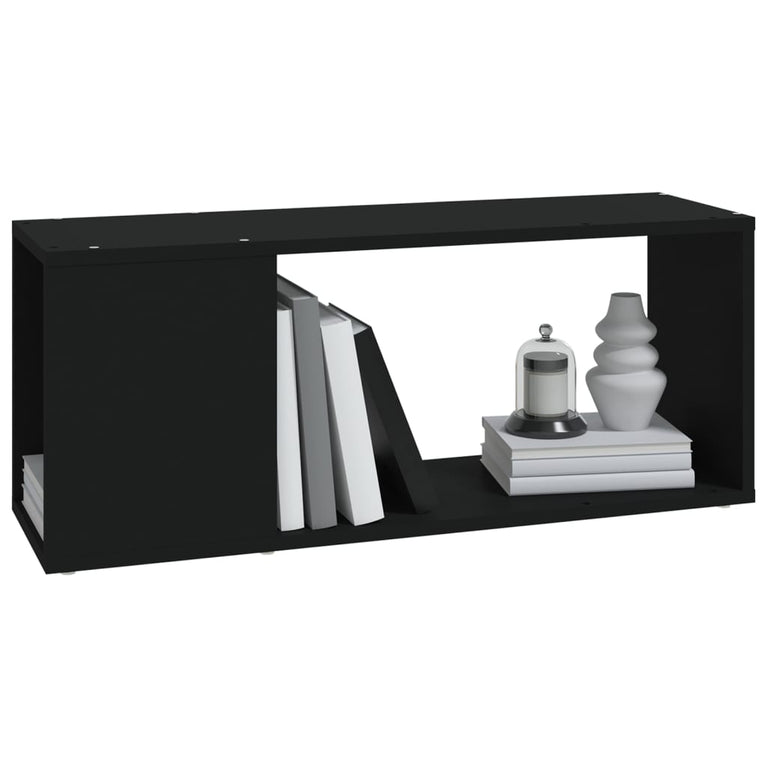 Tv-meubel 80x24x32 cm spaanplaat zwart MeubelReus