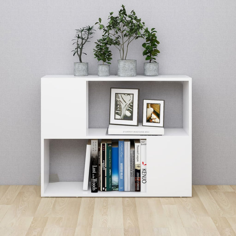 Tv-meubel 80x24x63 cm spaanplaat wit