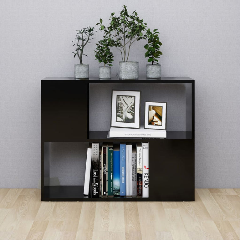 Tv-meubel 80x24x63 cm spaanplaat zwart MeubelReus