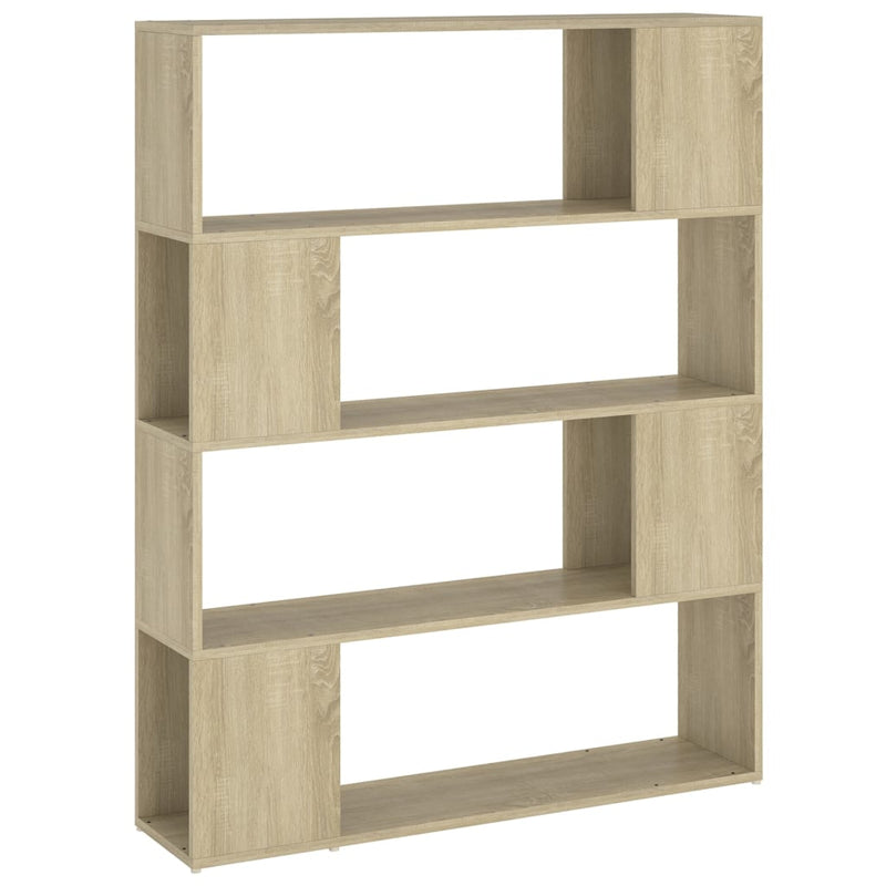 Boekenkast/kamerscherm 100x24x124 cm sonoma eikenkleurig