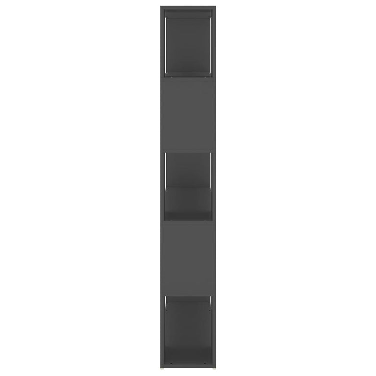 Boekenkast/kamerscherm 100x24x155 cm spaanplaat grijs MeubelReus