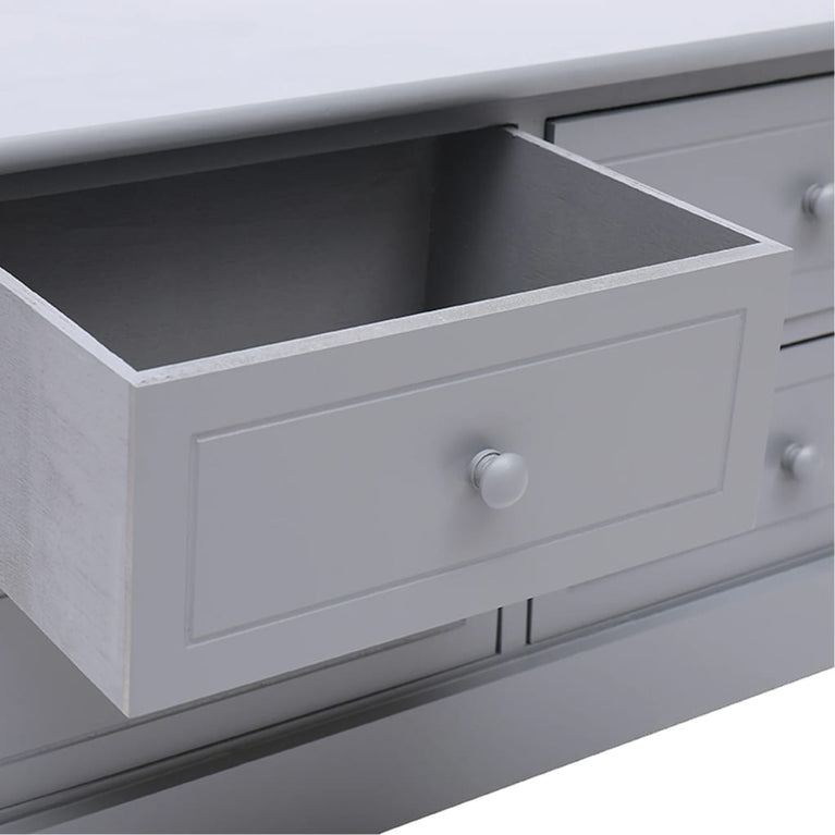 Tv-meubel 108x30x40 cm massief paulowniahout donkergrijs MeubelReus