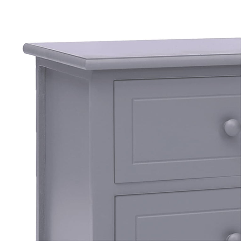 Tv-meubel 108x30x40 cm massief paulowniahout donkergrijs MeubelReus
