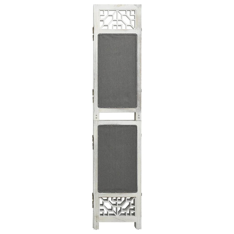 Kamerscherm met 3 panelen 105x165 cm stof grijs MeubelReus