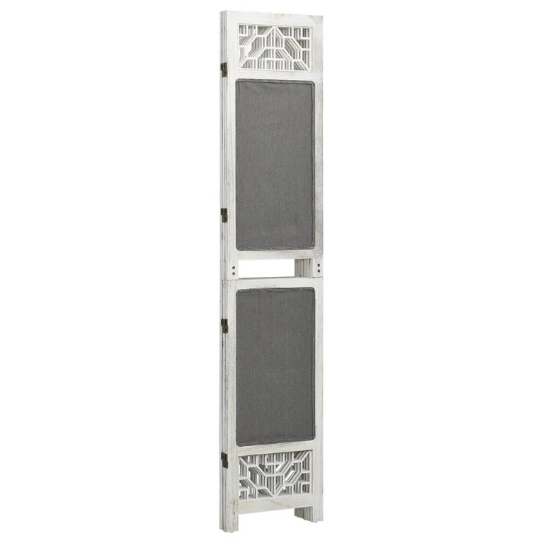 Kamerscherm met 3 panelen 105x165 cm stof grijs MeubelReus
