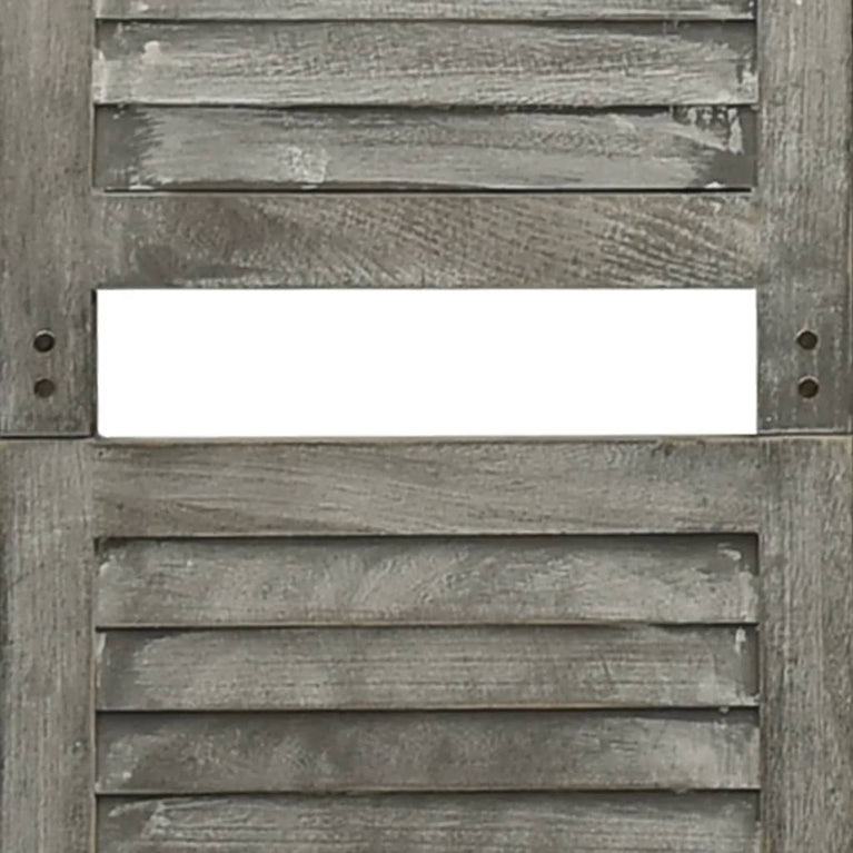 Kamerscherm met 3 panelen 106,5x166 cm massief hout grijs MeubelReus