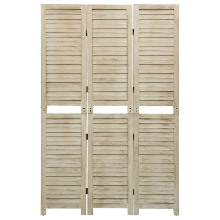 Kamerscherm met 3 panelen 105x165 cm massief paulowniahout MeubelReus