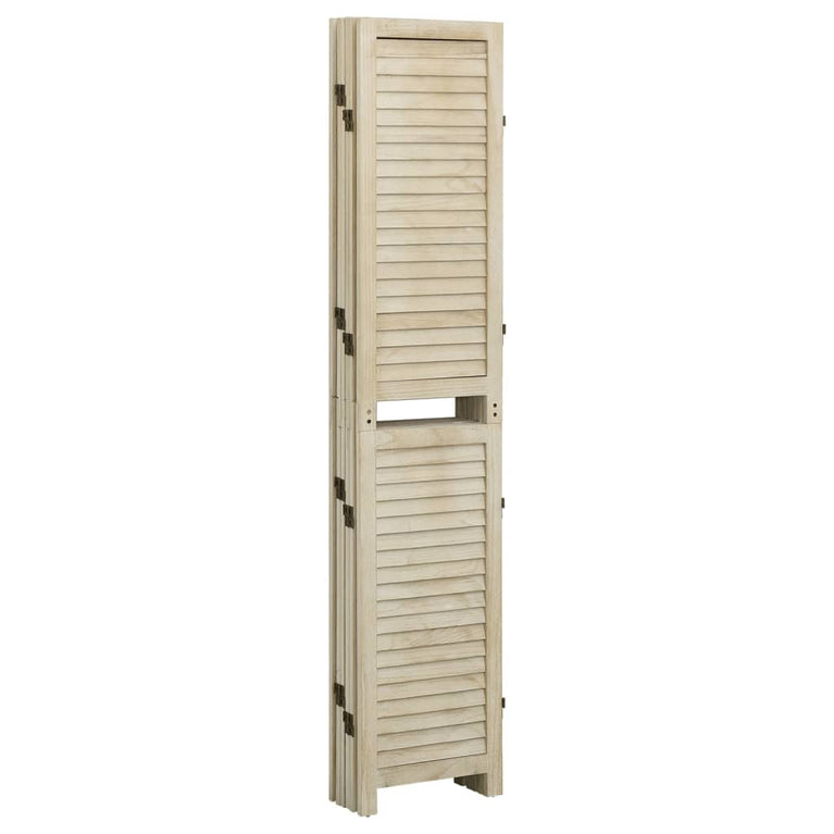 Kamerscherm met 6 panelen 210x165 cm massief paulowniahout MeubelReus