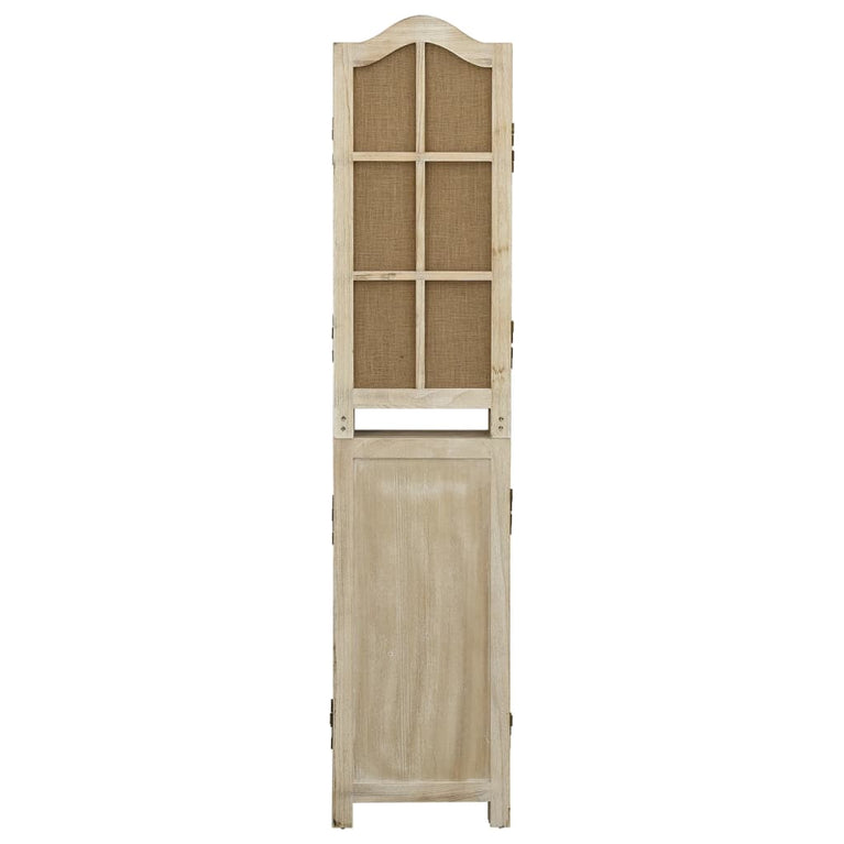 Kamerscherm met 6 panelen 214x165 cm stof bruin MeubelReus