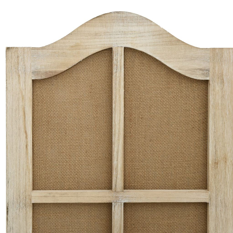 Kamerscherm met 6 panelen 214x165 cm stof bruin MeubelReus