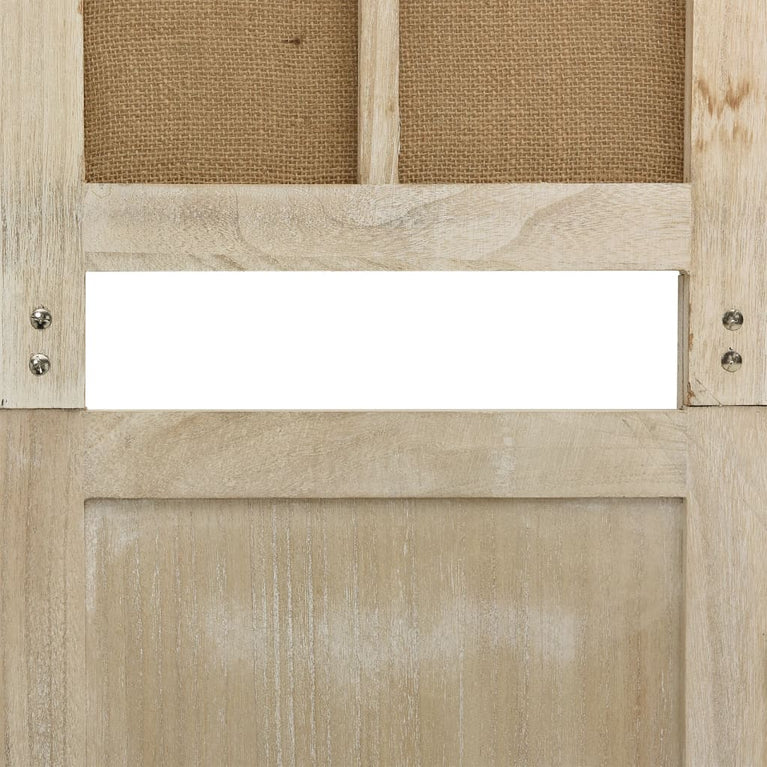 Kamerscherm met 6 panelen 214x165 cm stof bruin MeubelReus
