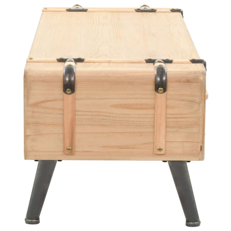 Tv-meubel 110x33x35 cm massief vurenhout MeubelReus