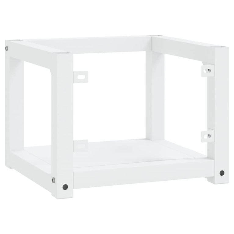 Wastafelframe wandgemonteerd 40x38x31 cm ijzer wit MeubelReus