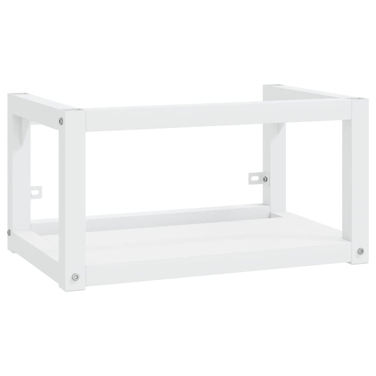 Wastafelframe wandgemonteerd 59x38x31 cm ijzer wit MeubelReus