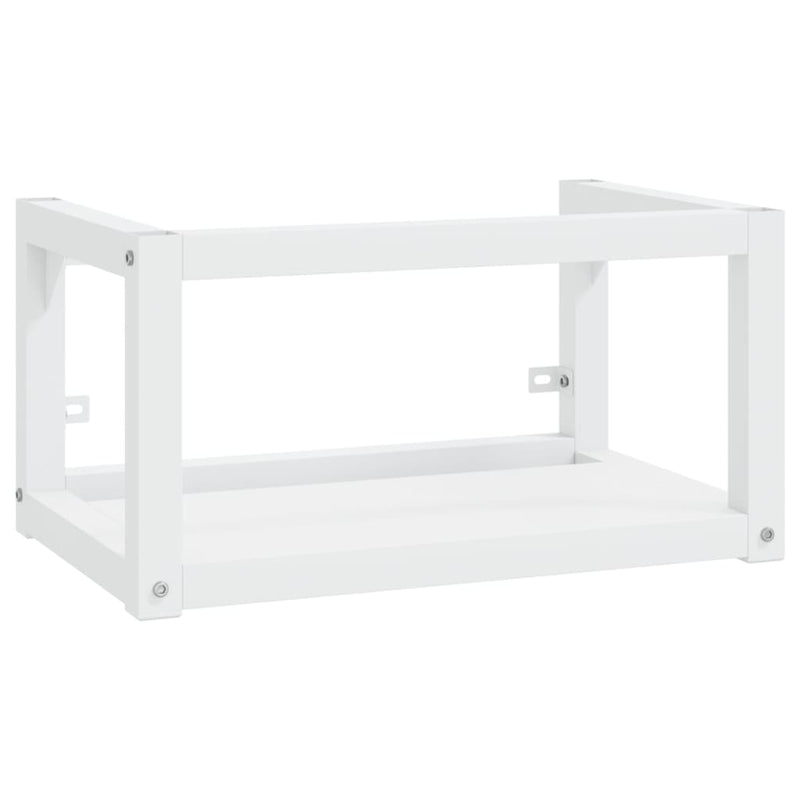 Wastafelframe wandgemonteerd 59x38x31 cm ijzer wit MeubelReus