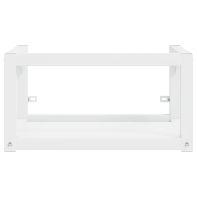 Wastafelframe wandgemonteerd 59x38x31 cm ijzer wit MeubelReus