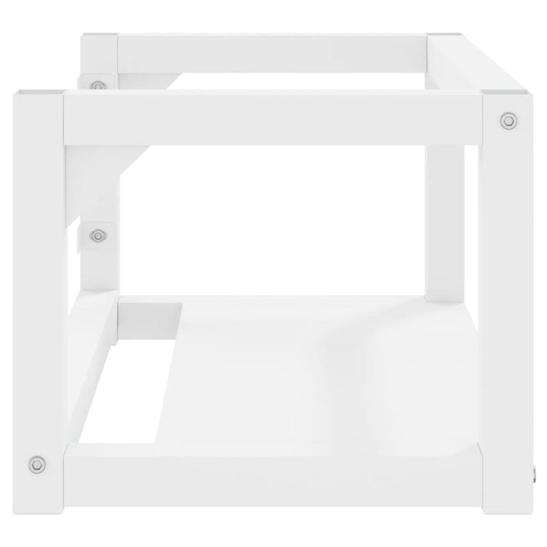 Wastafelframe wandgemonteerd 59x38x31 cm ijzer wit MeubelReus