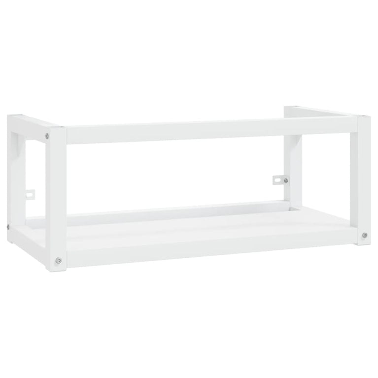 Wastafelframe wandgemonteerd 79x38x31 cm ijzer wit MeubelReus