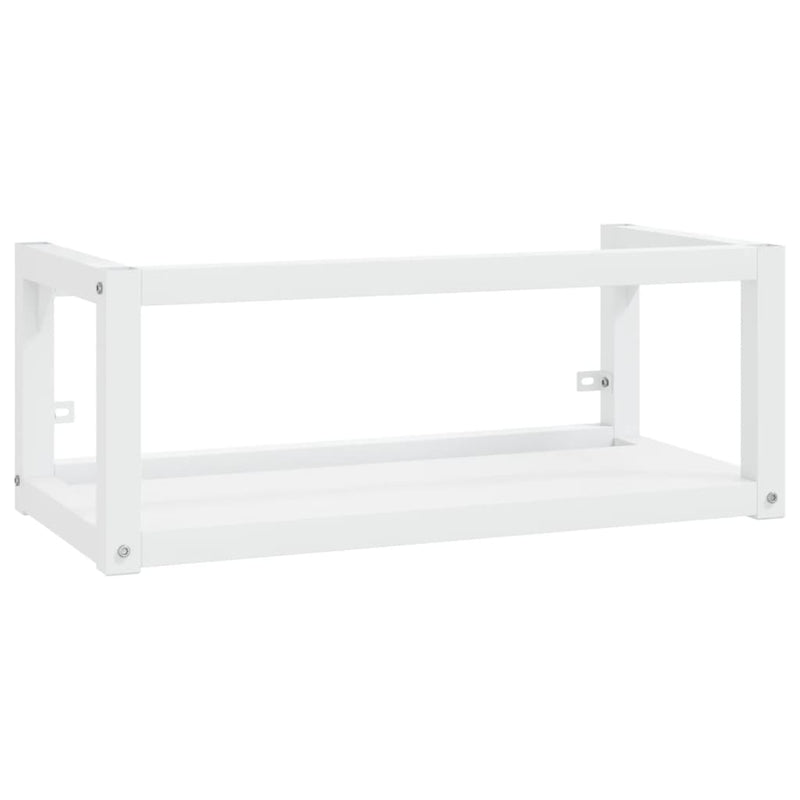 Wastafelframe wandgemonteerd 79x38x31 cm ijzer wit MeubelReus