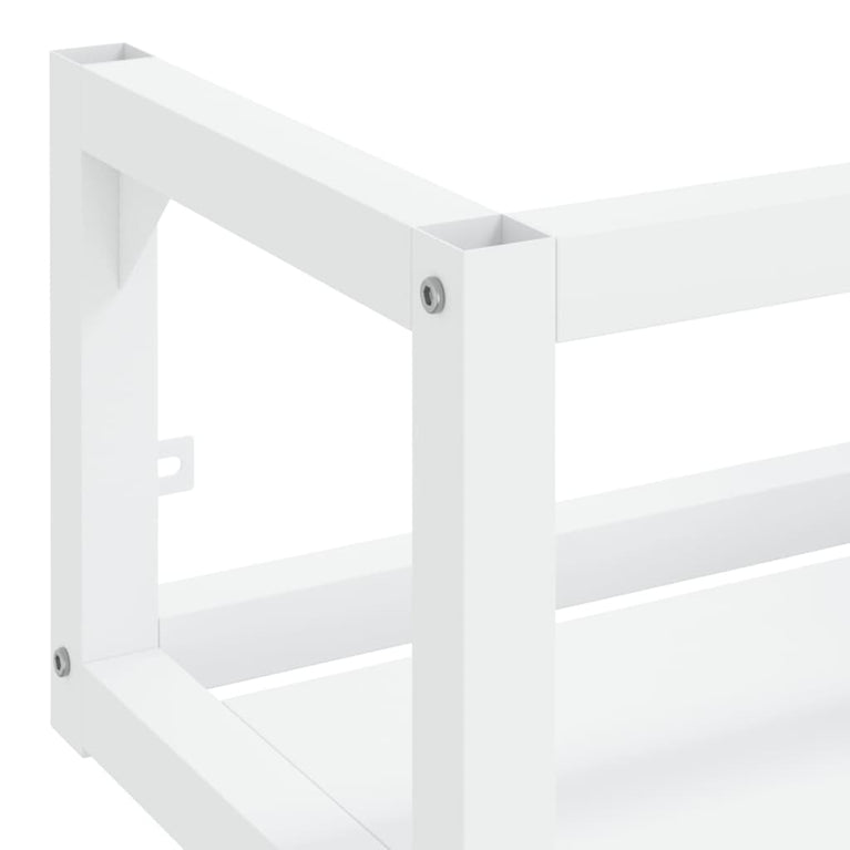 Wastafelframe wandgemonteerd 79x38x31 cm ijzer wit MeubelReus