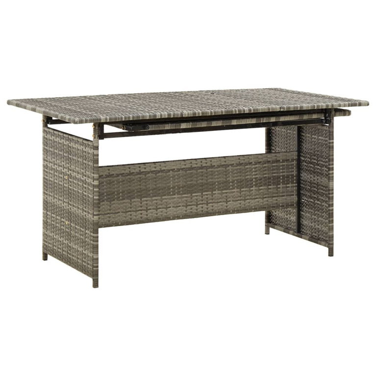 2-delige Loungeset met kussens poly rattan grijs MeubelReus