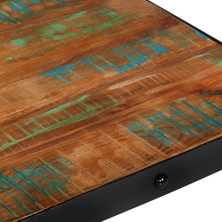 Salontafel met wielen 100x60x26 cm massief gerecycled hout MeubelReus