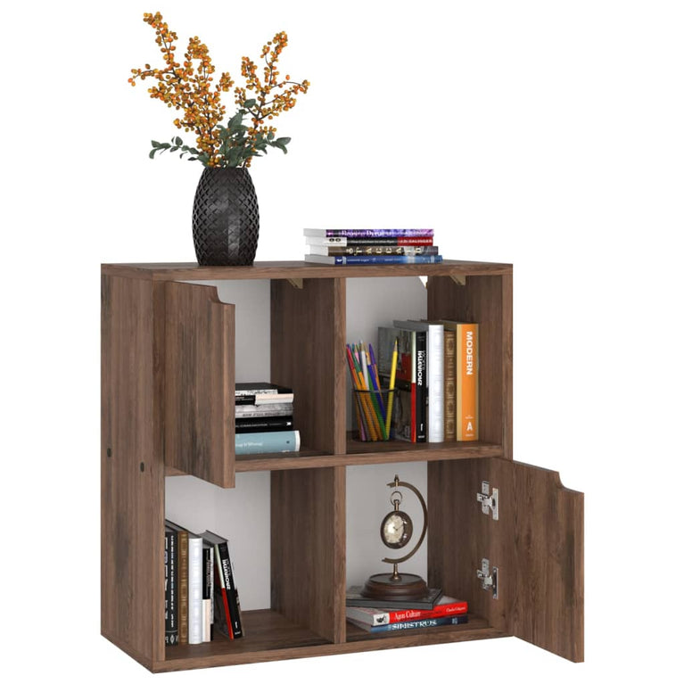 Boekenkast 60x27,5x59,5 cm spaanplaat gerookt eiken MeubelReus