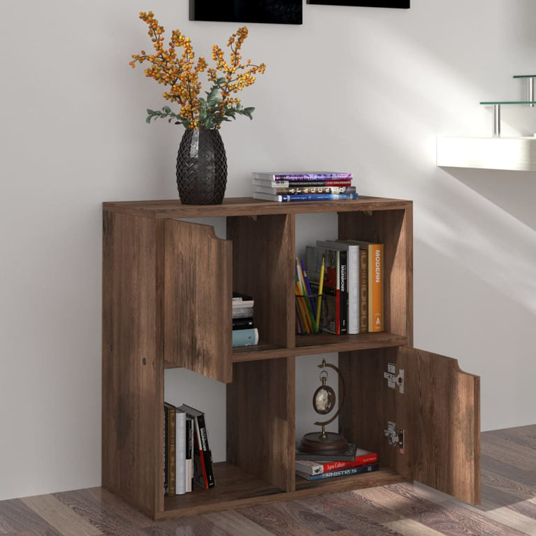 Boekenkast 60x27,5x59,5 cm spaanplaat gerookt eiken MeubelReus
