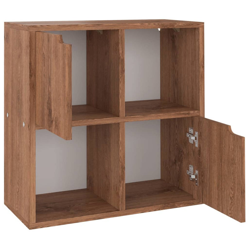 Boekenkast 60x27,5x59,5 cm spaanplaat bruin eiken MeubelReus
