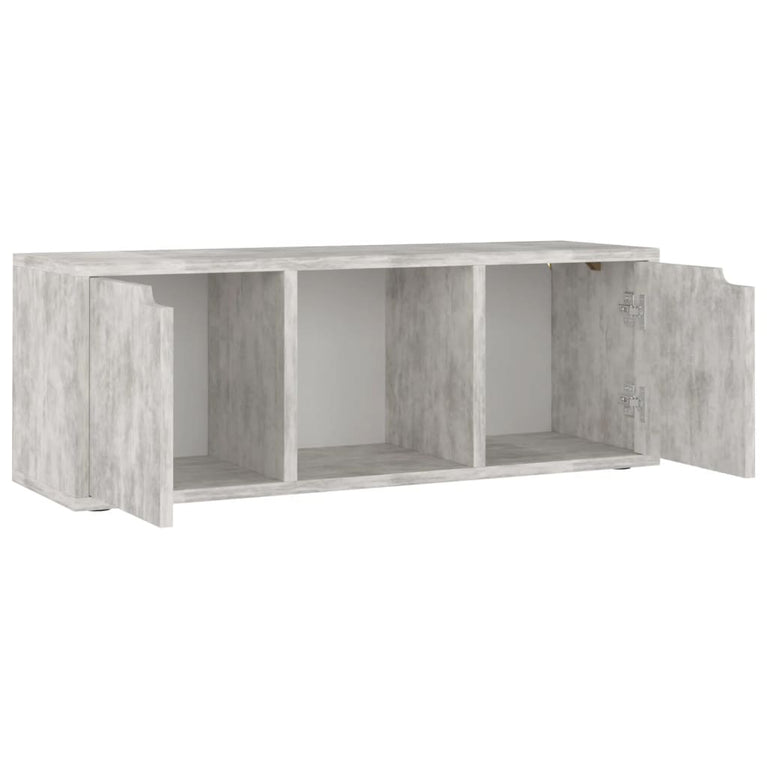 Tv-meubel 88,5x27,5x30,5 cm spaanplaat betongrijs MeubelReus