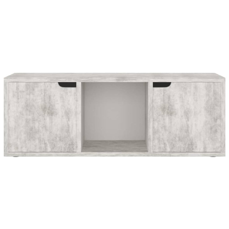 Tv-meubel 88,5x27,5x30,5 cm spaanplaat betongrijs MeubelReus