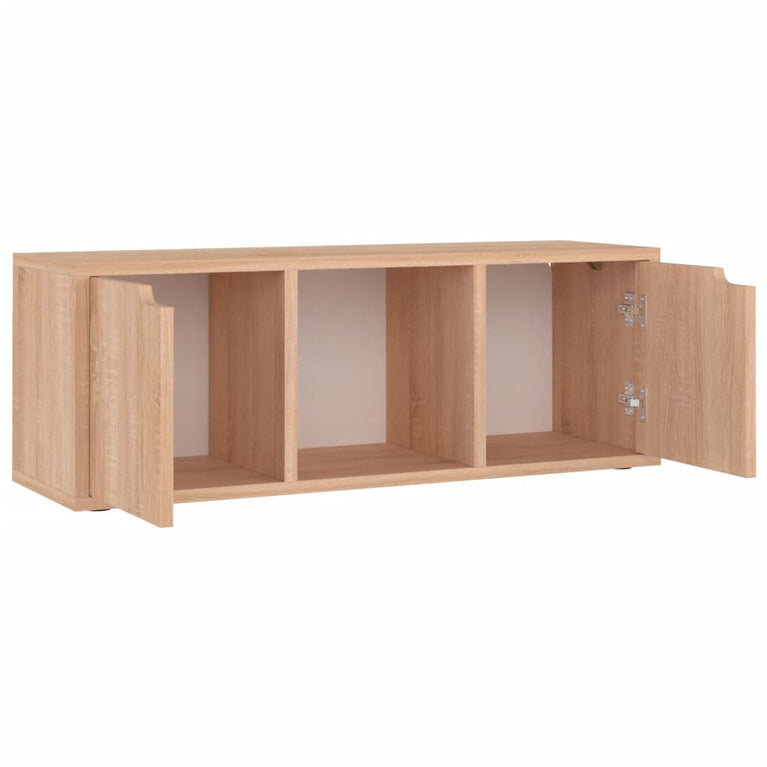 Tv-meubel 88,5x27,5x30,5 cm spaanplaat sonoma eikenkleurig MeubelReus