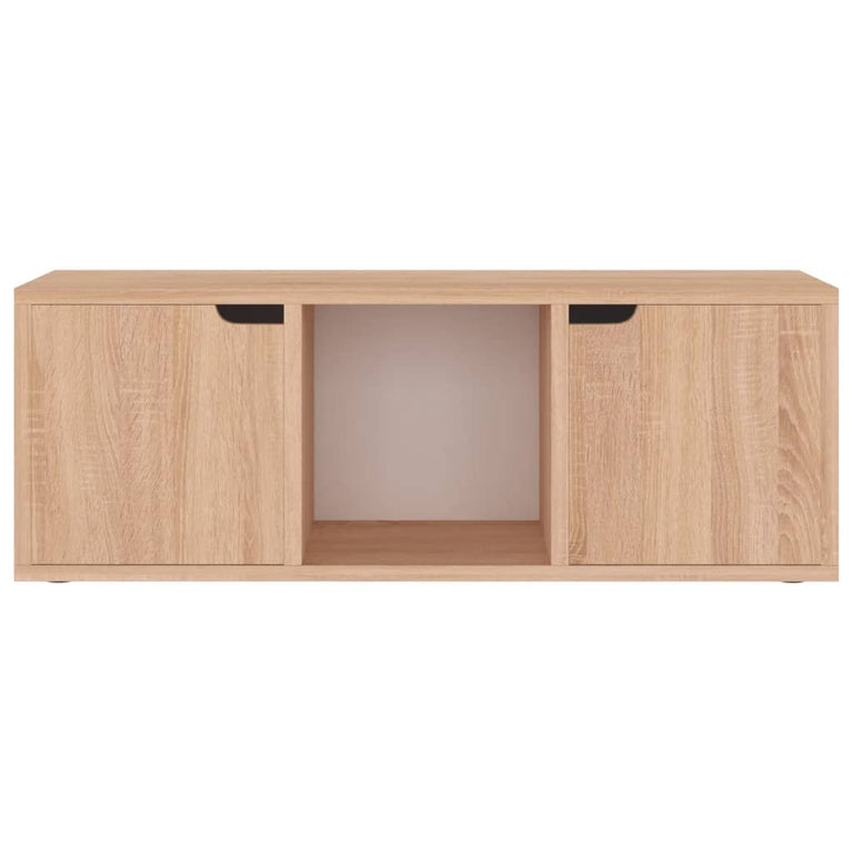 Tv-meubel 88,5x27,5x30,5 cm spaanplaat sonoma eikenkleurig MeubelReus