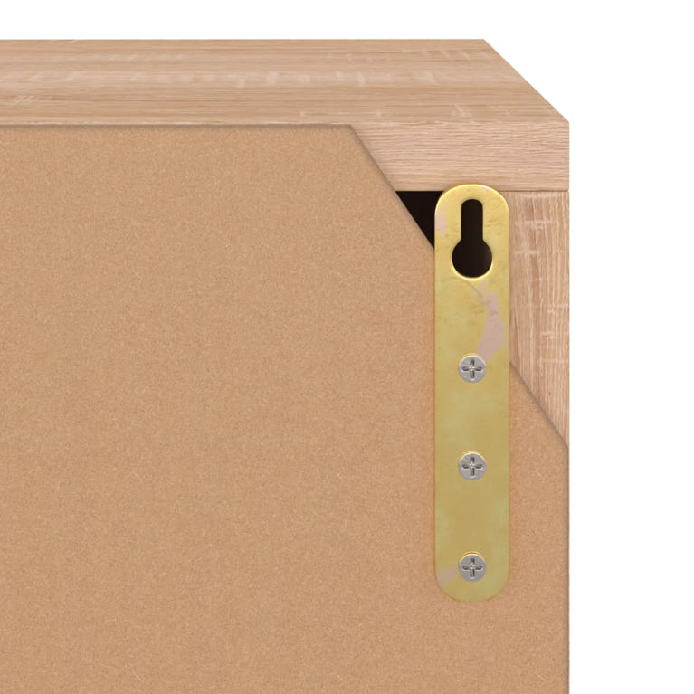 Tv-meubel 88,5x27,5x30,5 cm spaanplaat sonoma eikenkleurig MeubelReus