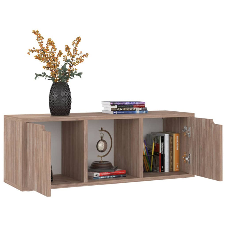 Tv-meubel 88,5x27,5x30,5 cm spaanplaat grijs sonoma eiken MeubelReus