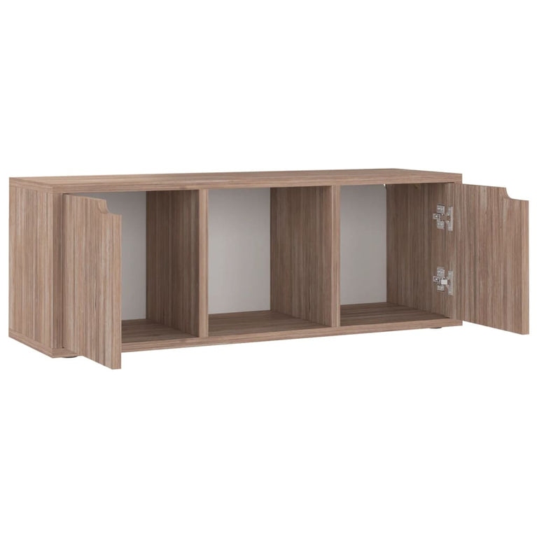 Tv-meubel 88,5x27,5x30,5 cm spaanplaat grijs sonoma eiken MeubelReus