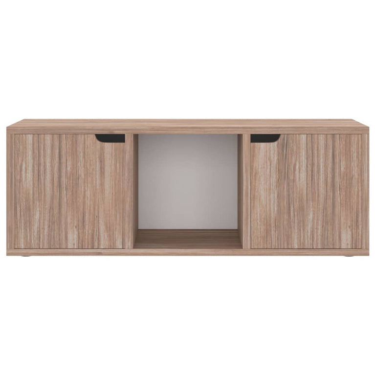 Tv-meubel 88,5x27,5x30,5 cm spaanplaat grijs sonoma eiken MeubelReus