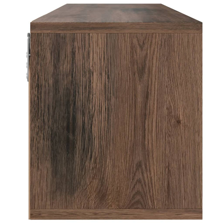 Tv-meubel 88,5x27,5x30,5 cm spaanplaat gerookt eiken MeubelReus