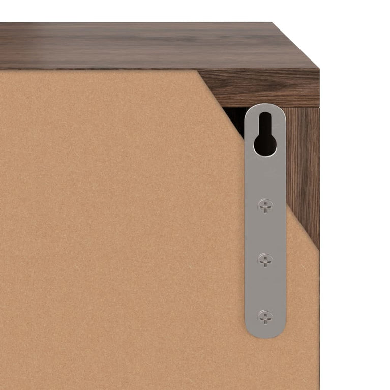 Tv-meubel 88,5x27,5x30,5 cm spaanplaat gerookt eiken MeubelReus