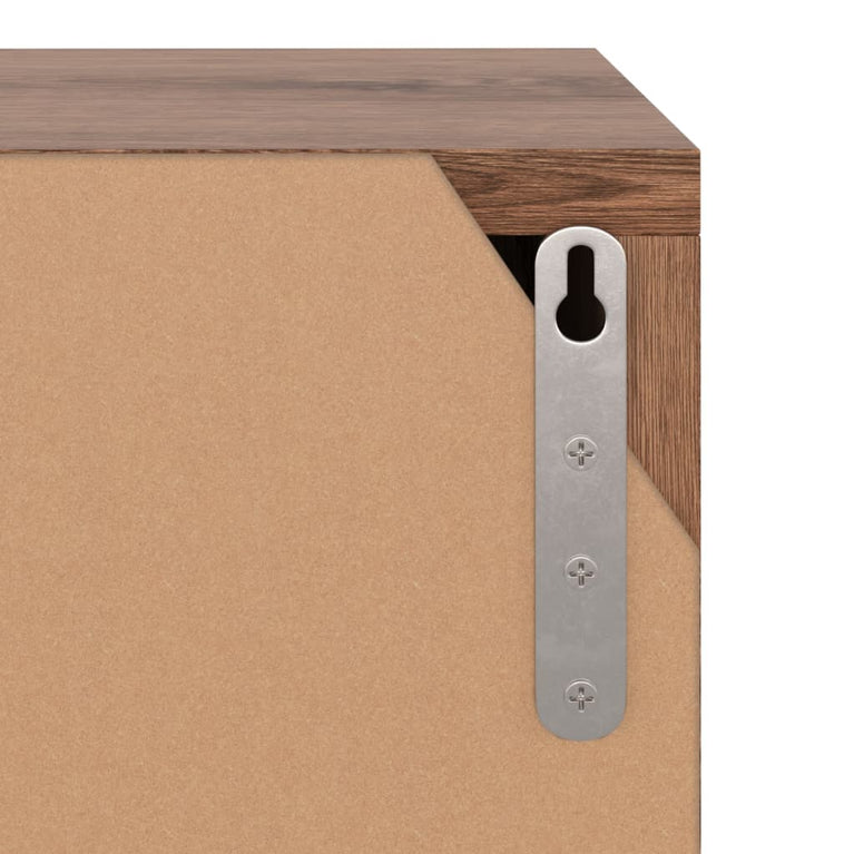 Tv-meubel 88,5x27,5x30,5 cm spaanplaat bruin eiken MeubelReus