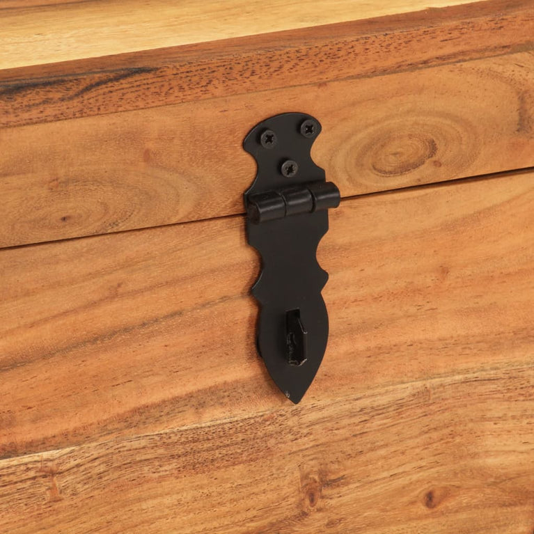 Opbergbox 39x28x31 cm massief acaciahout MeubelReus