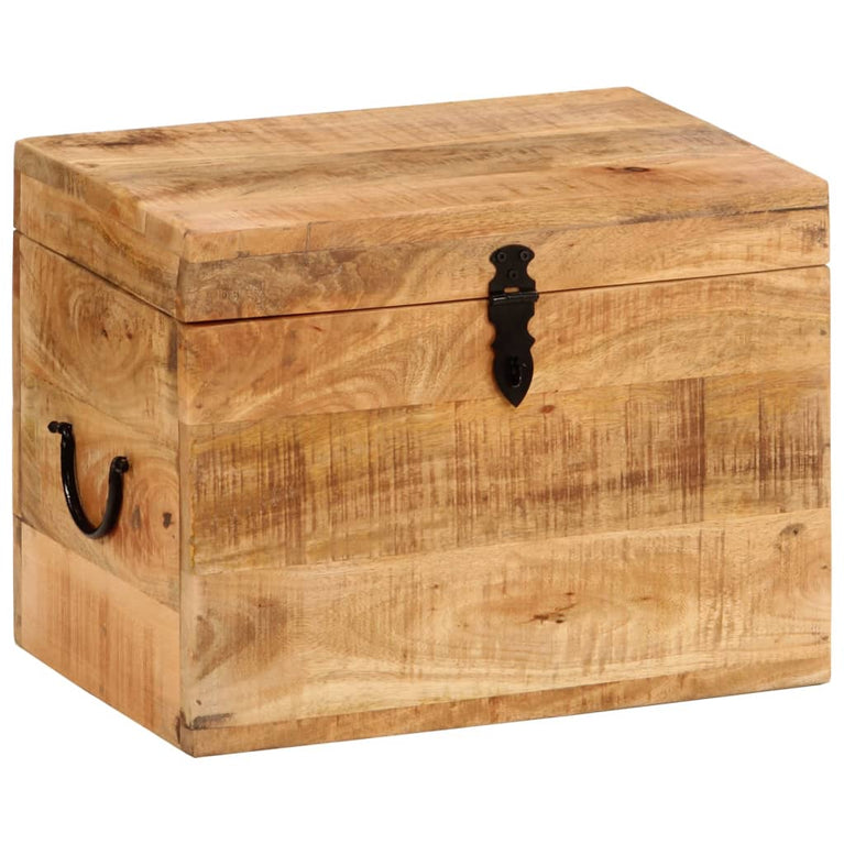 Opbergbox 39x28x31 cm massief mangohout MeubelReus